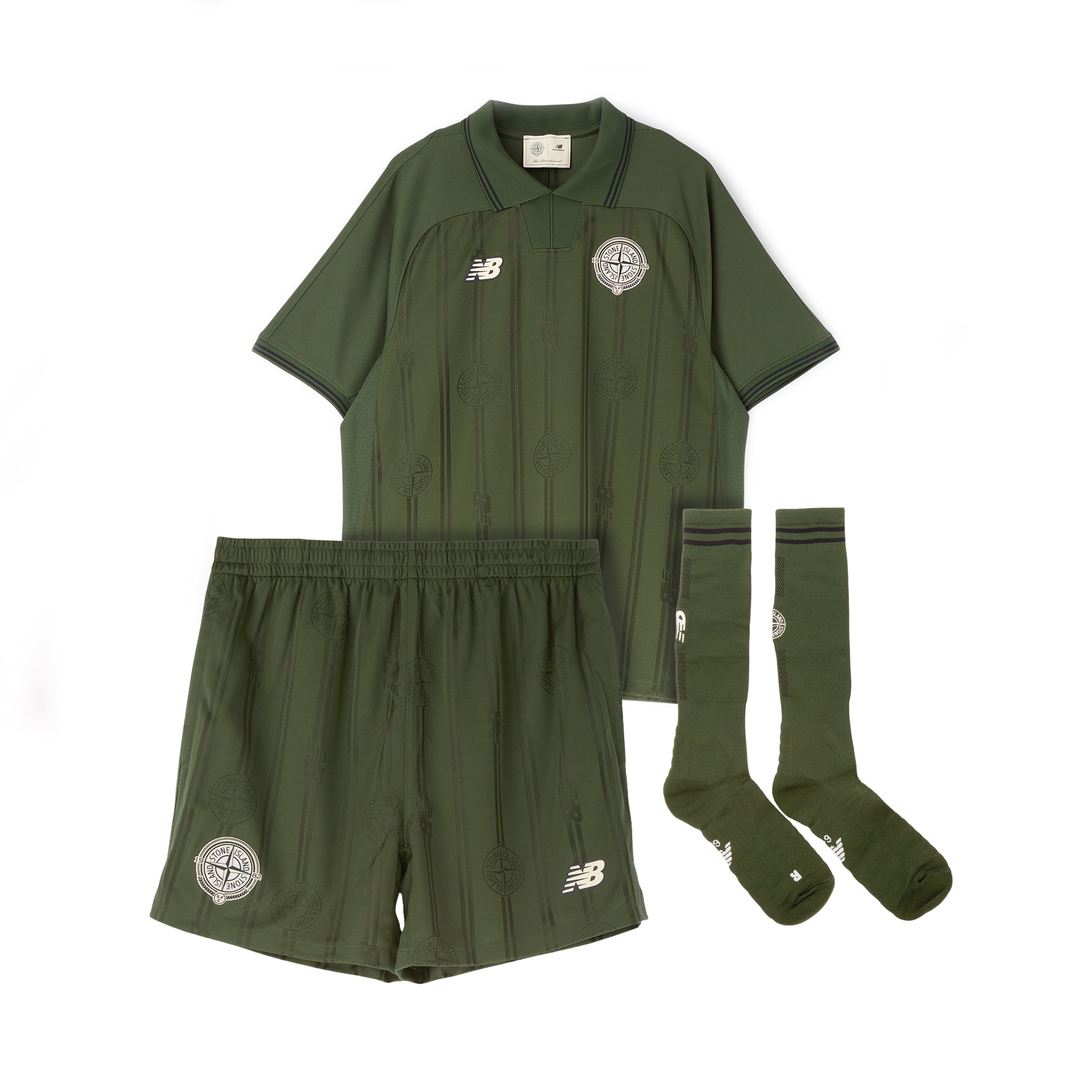Stone  ユニフォーム　ニューバランス　ストーンアイランド L Stone Island X New Balance 26/27 Kit (Green) – CNCPTS