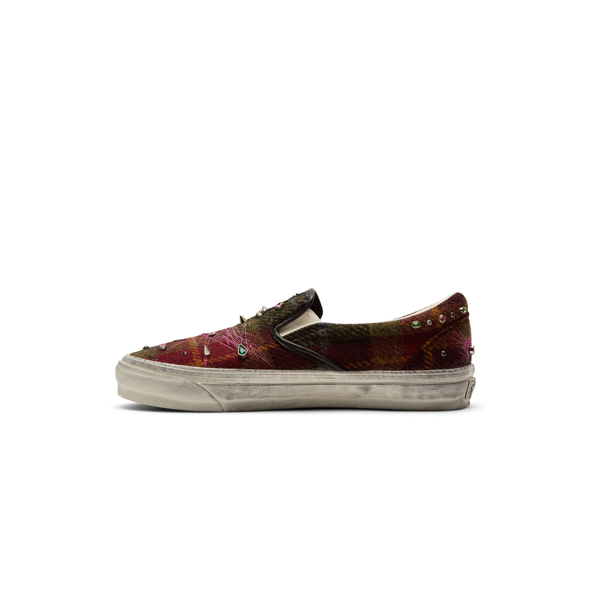 Vans LX Classic Slip On 98 Harris Tweed (Harris Tweed Red/Multi)