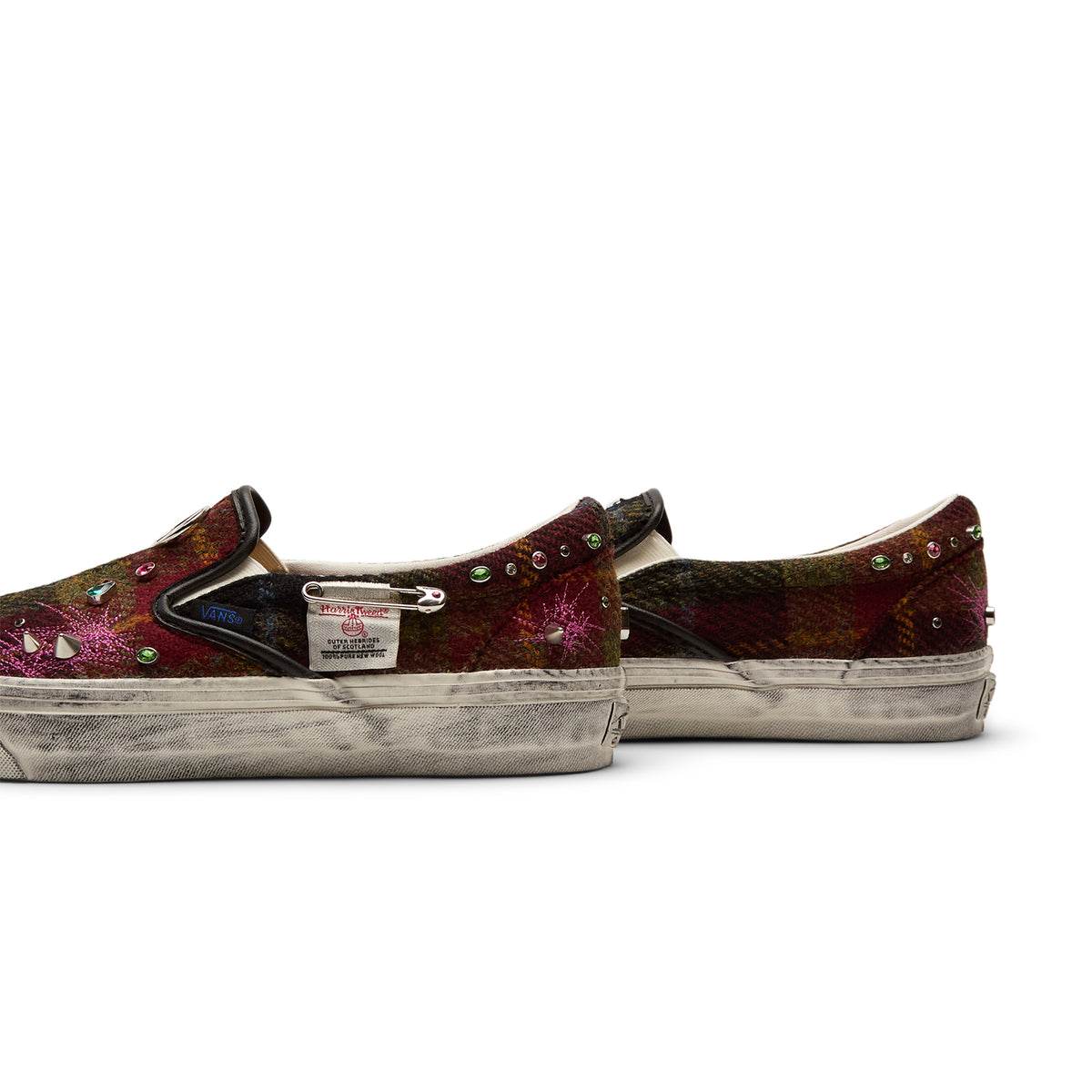 Vans LX Classic Slip On 98 Harris Tweed (Harris Tweed Red/Multi)