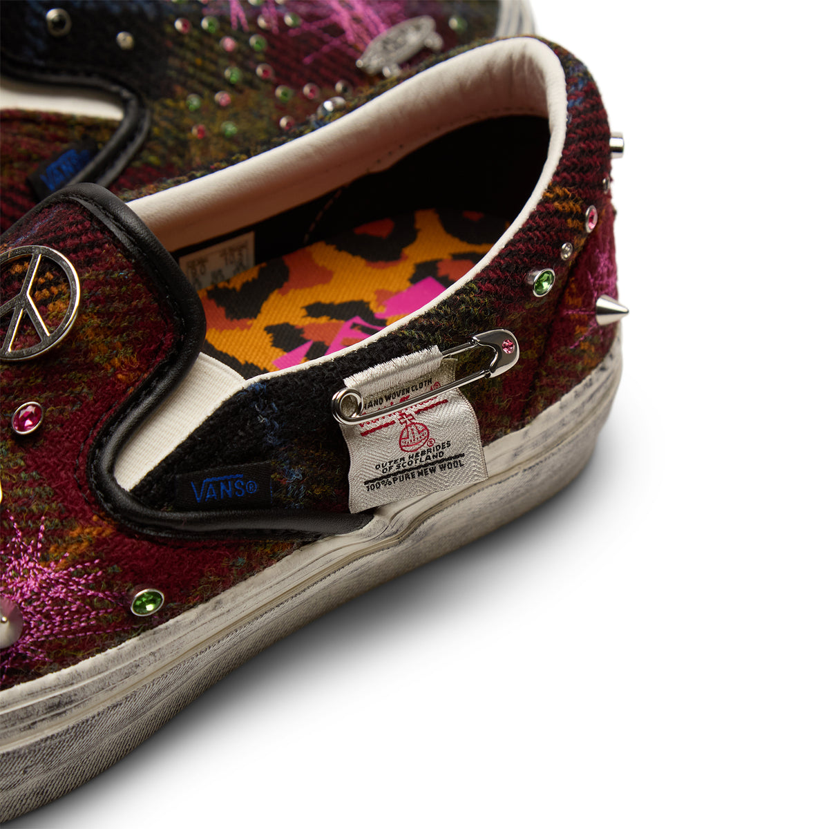 Vans LX Classic Slip On 98 Harris Tweed (Harris Tweed Red/Multi)