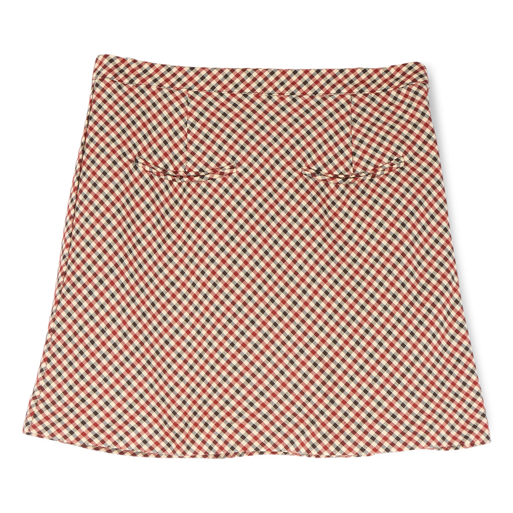 House of Sunny The Marie Skirt (Wine Multi)
