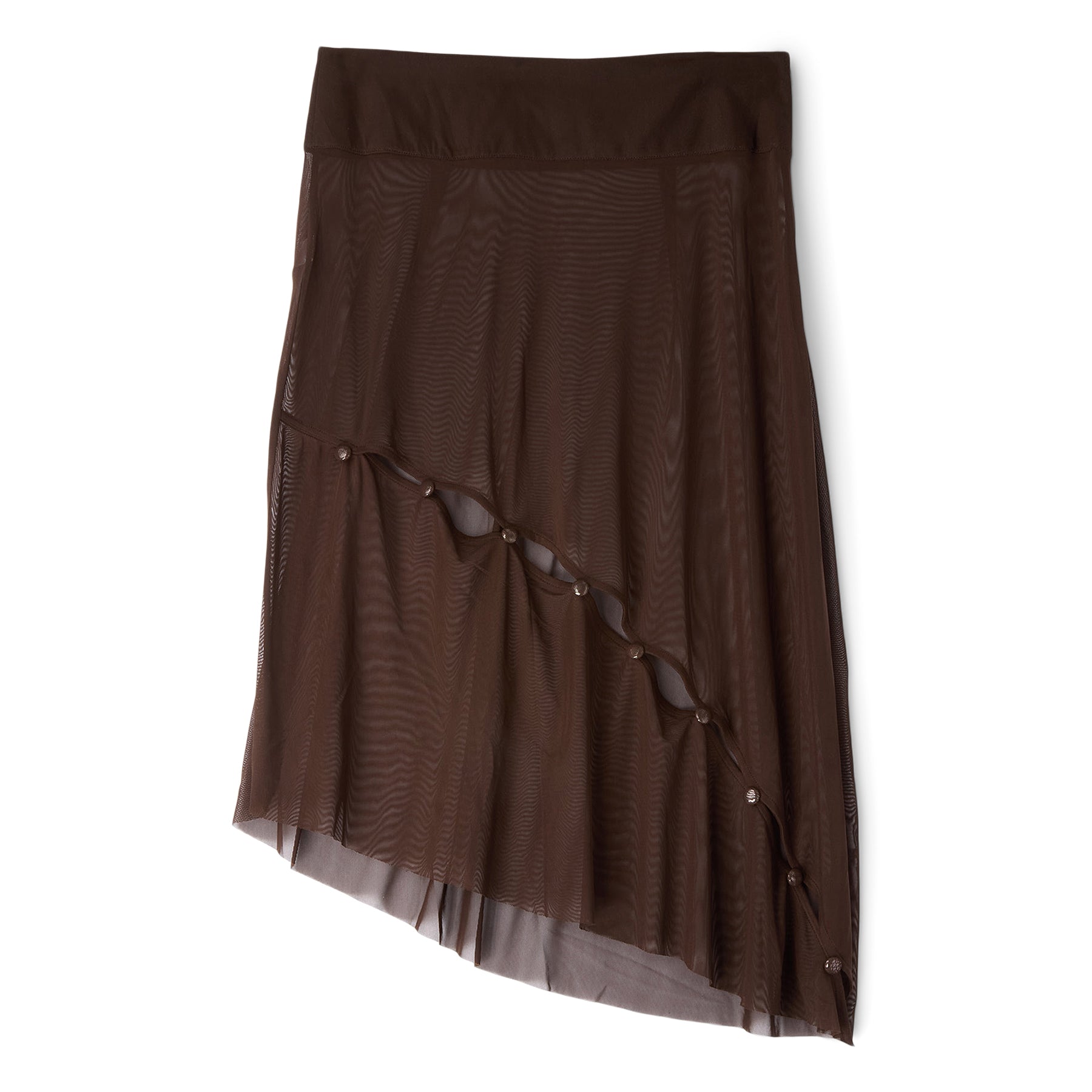 House of Sunny The Rosewood Mesh Skirt (Rosewood Brown)