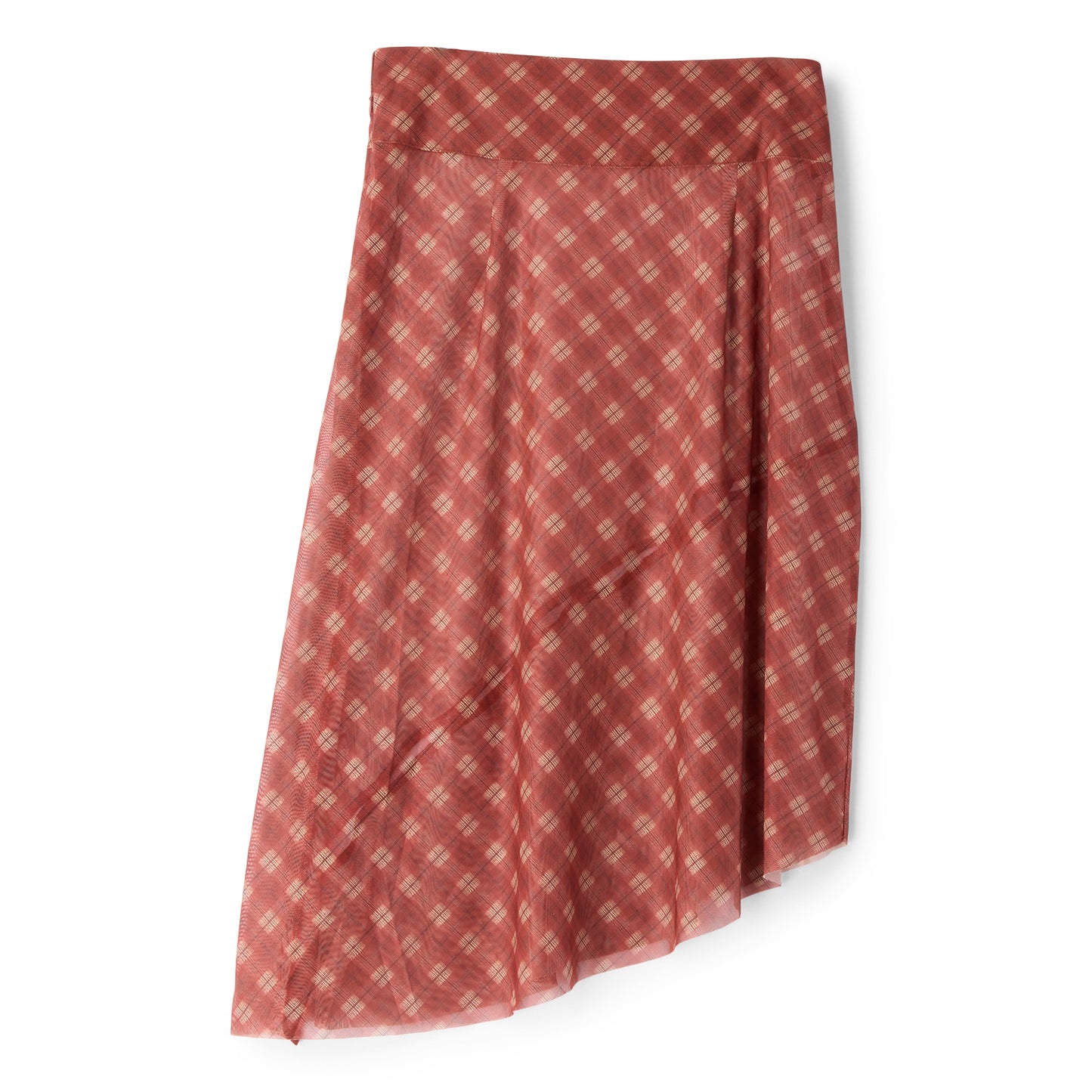 House of Sunny Retro Check Mesh Skirt (Multi)