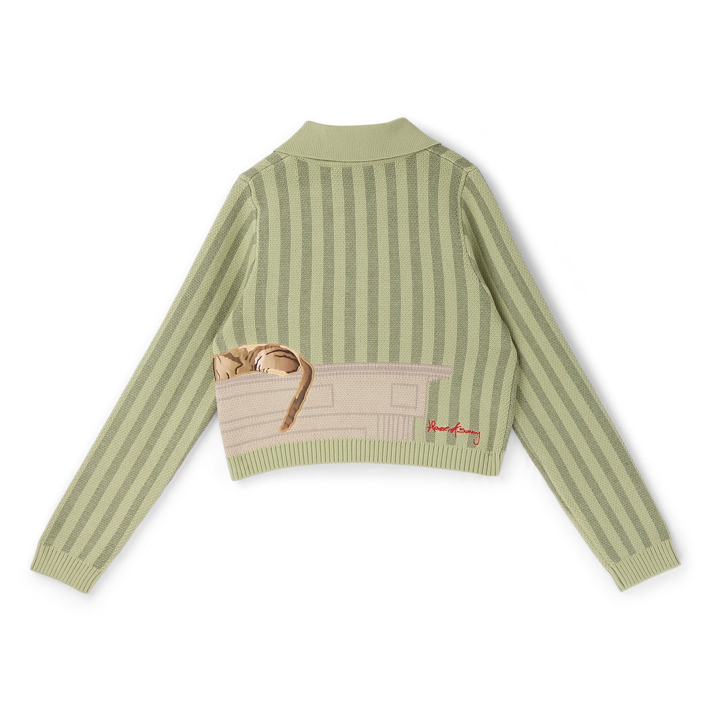 House of Sunny THE SLEEPY CAT CARDIGAN (Matcha)