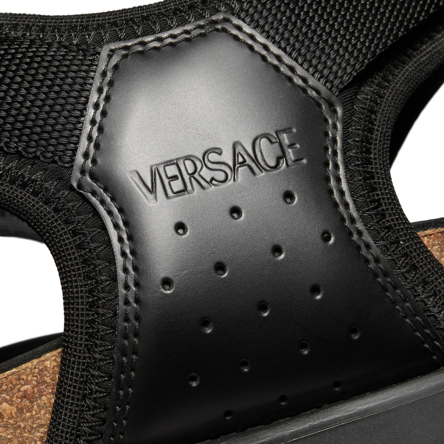 Versace Medusa Track Sandals (Black/Versace Gold)
