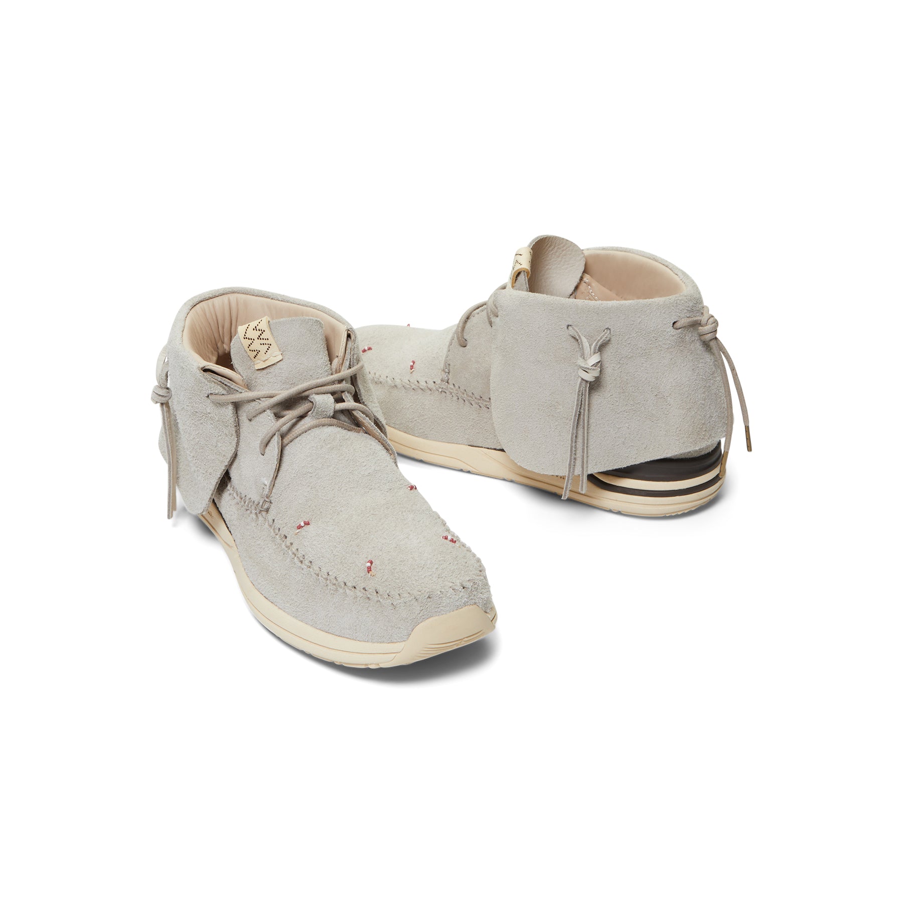 靴 visvim FBT LHAMO-FORK GREY Visvim Men's FBT Lhamo Folk Shoes, Size US 8.5, Grey