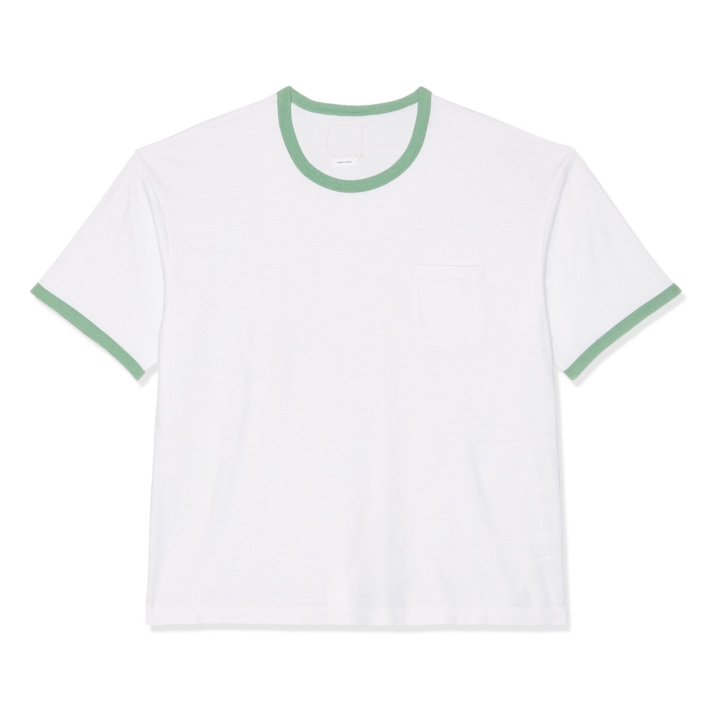 Visvim Amplus Ringer Short Sleeve Tee (White/Light Green)