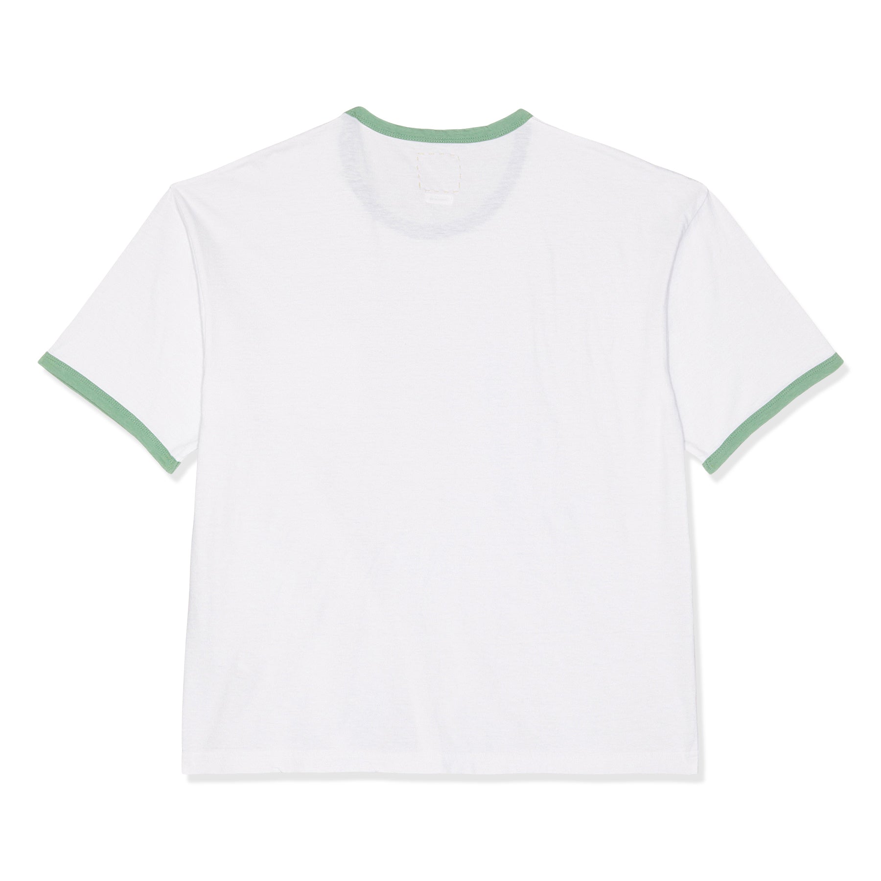 Visvim Amplus Ringer Short Sleeve Tee (White/Light Green)