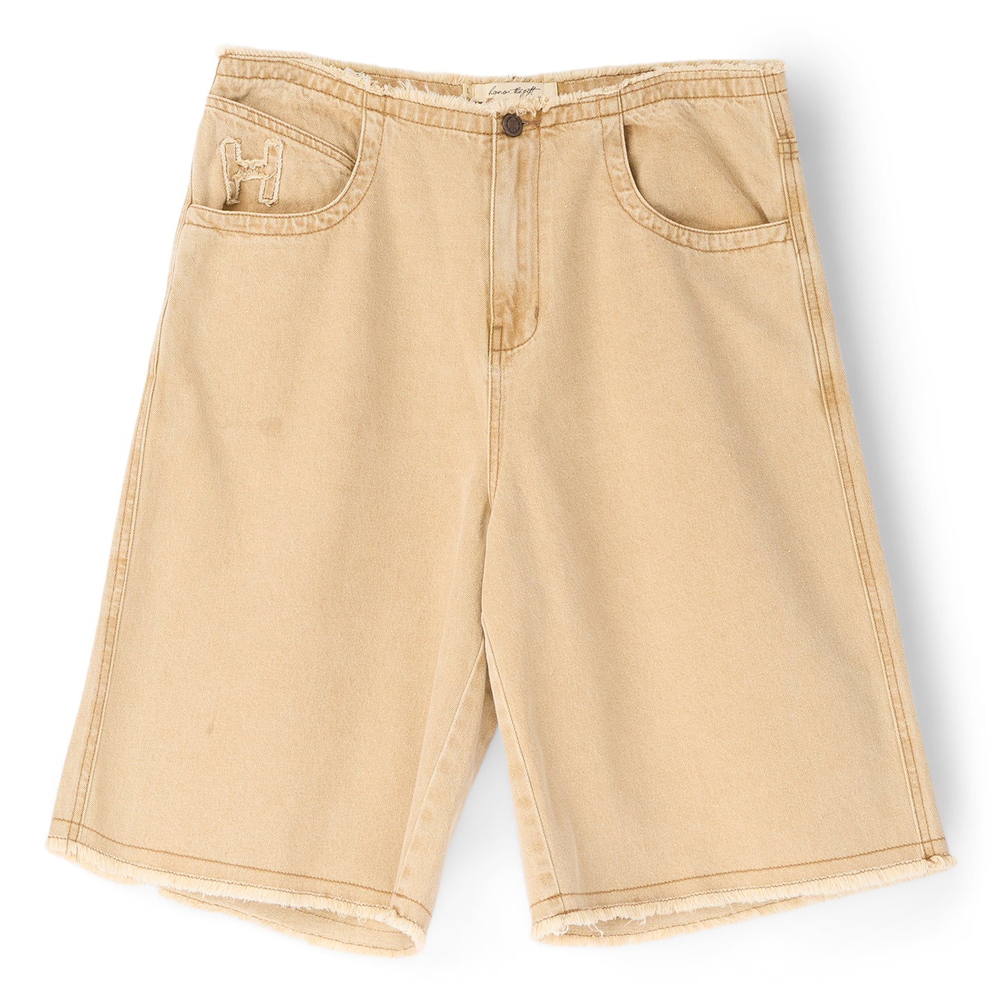 Honor The Gift B-Summer Raw Edge Baggy Short (Tan)