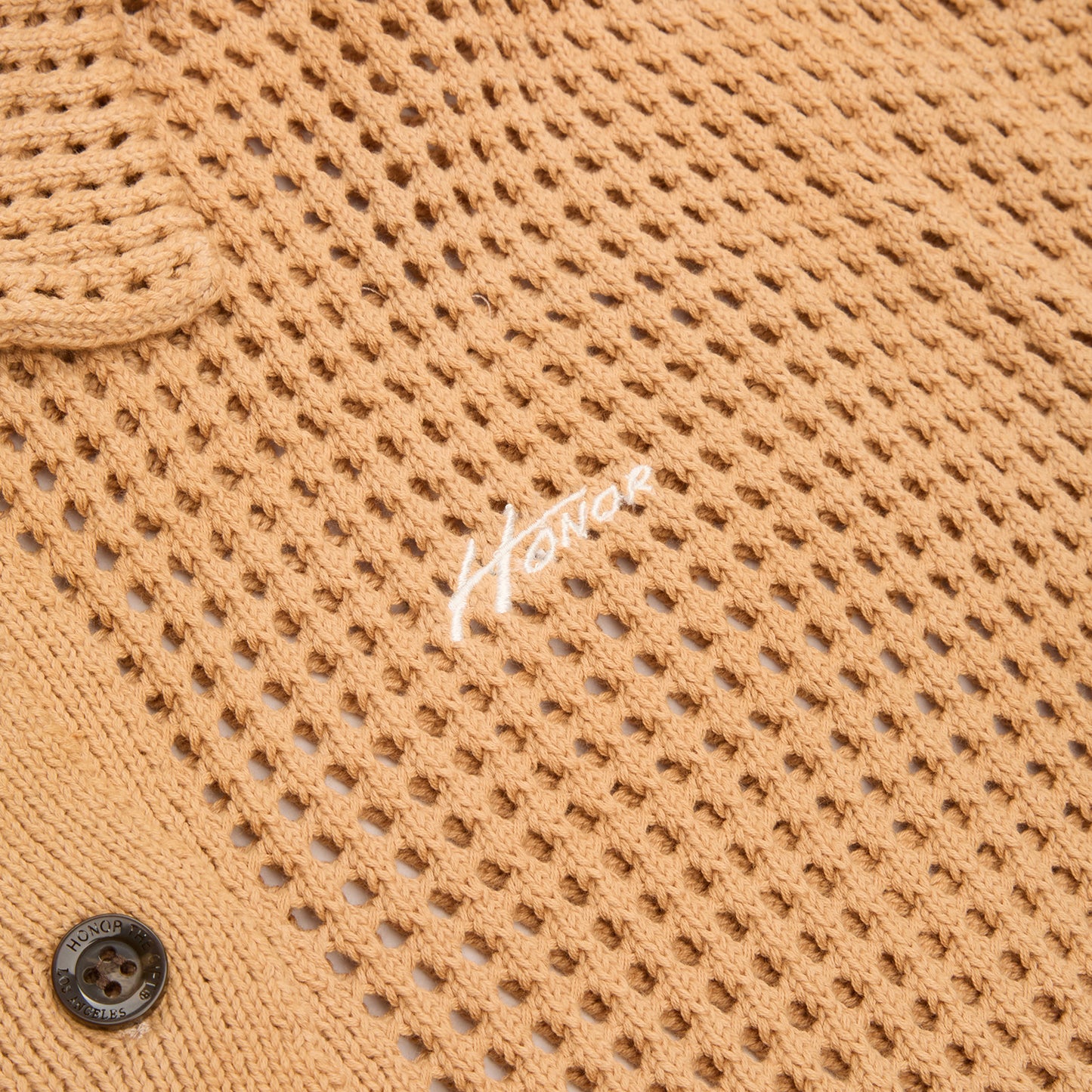 Honor The Gift B-Summer Crochet Ombre Shirt (Tan)