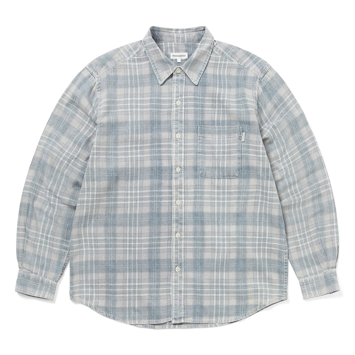 thisisneverthat Washed Check Shirt (Blue)