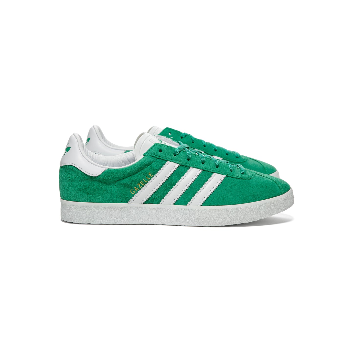 Adidas green and gold gazelle trainers Clearance