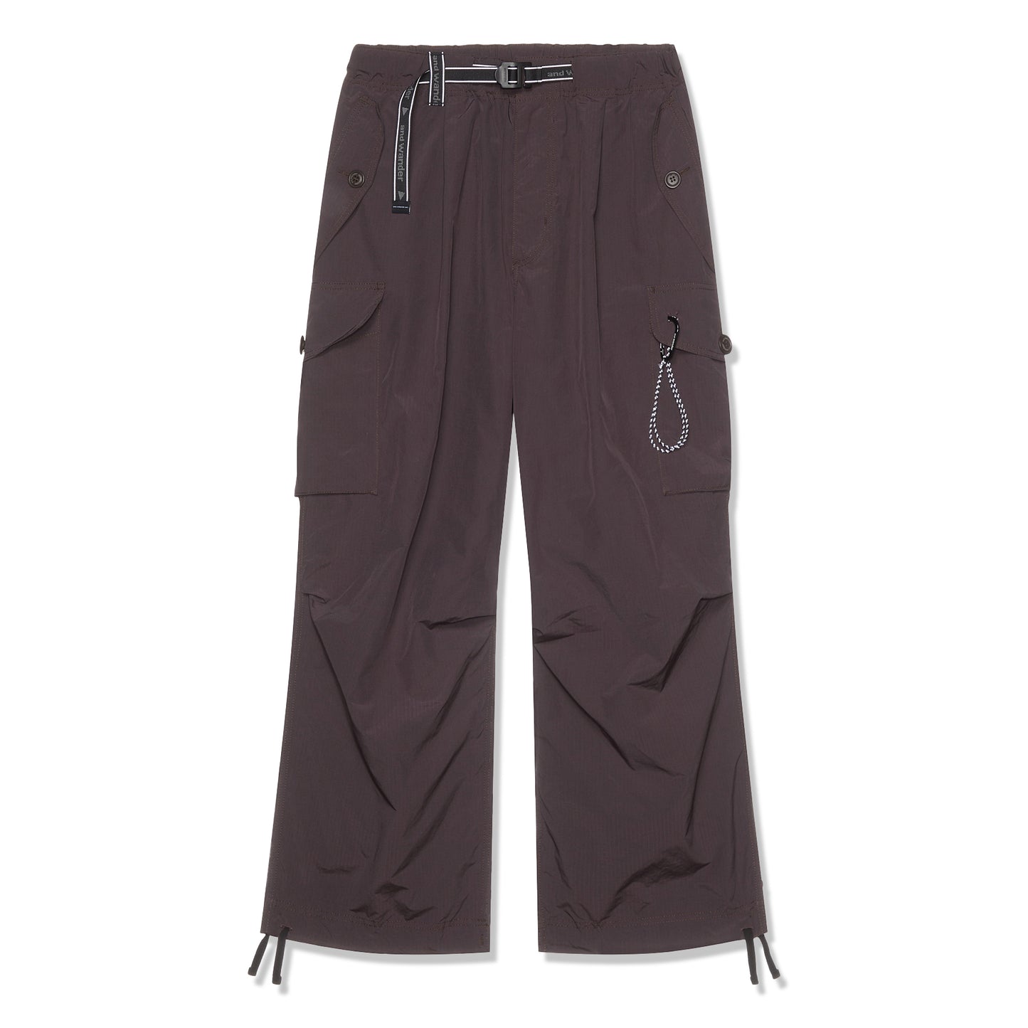 and wander 82 Oversized Cargo Pants (Brown)