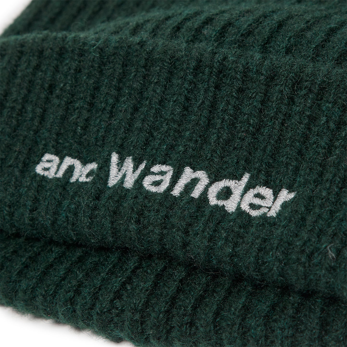 and wander Shetland Wool Cap (Green)