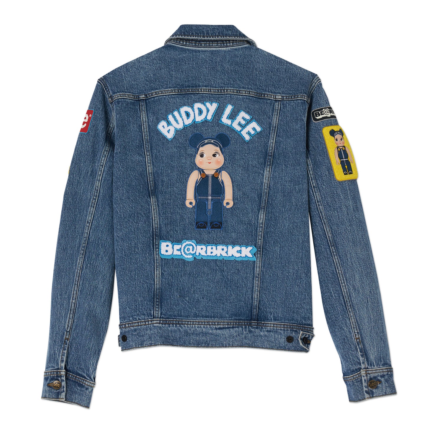Lee x BE@RBRICK Denim Jacket with Patches (Denim Blue)