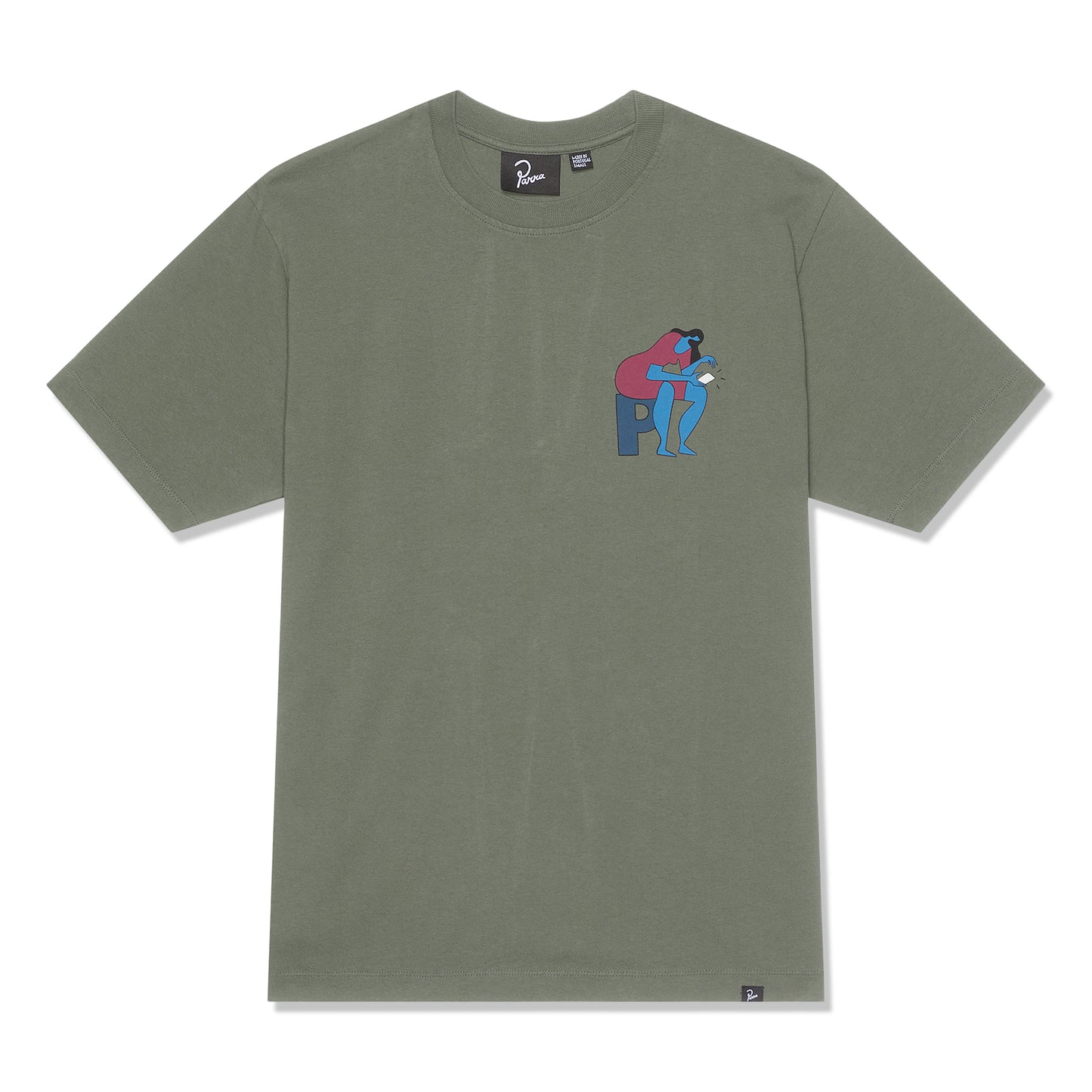 by Parra Insecure Days T-Shirt (Grey/Green)