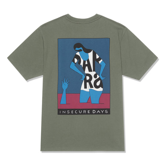 by Parra Insecure Days T-Shirt (Grey/Green)