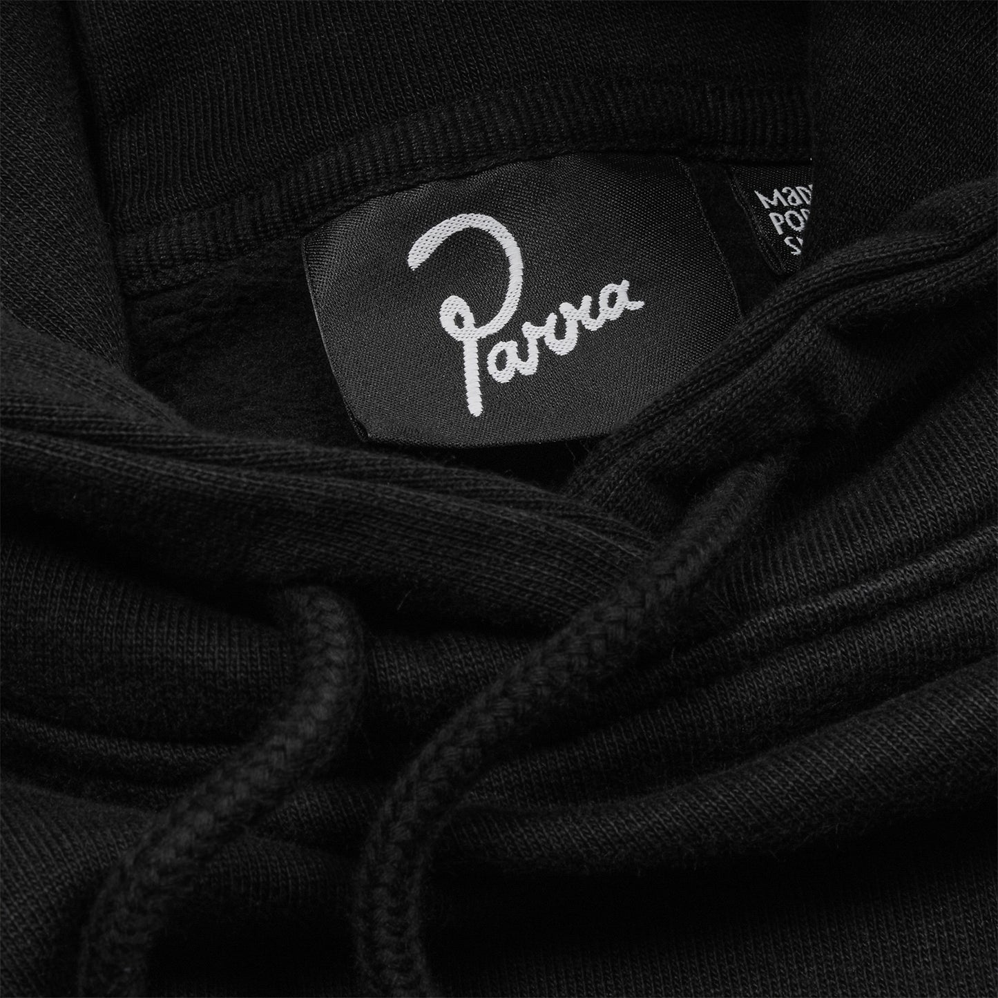 by Parra Script Logo Hooded Sweatshirt (Black)