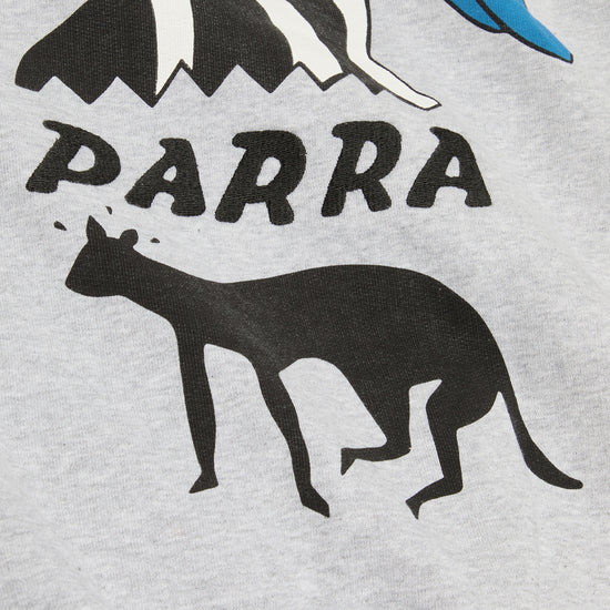 by Parra Cat Defense Hooded Sweatshirt (Heather Grey)