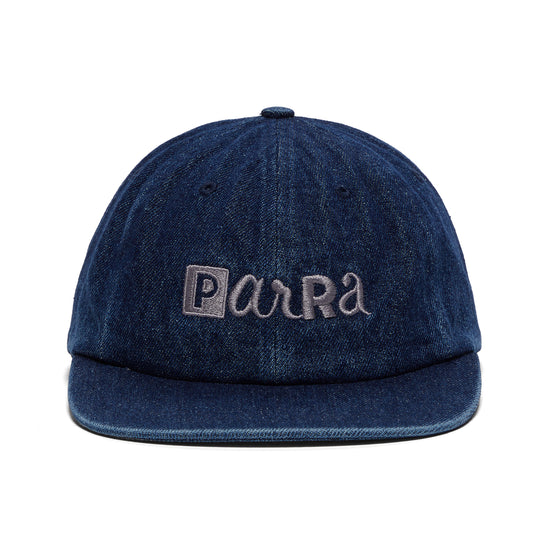 by Parra Blocked Logo 6 Panel Hat (Blue)
