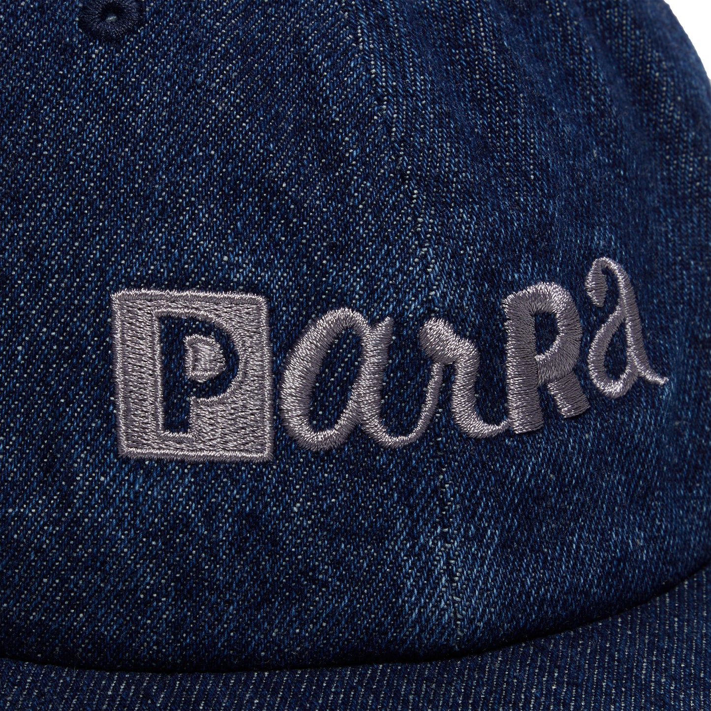 by Parra Blocked Logo 6 Panel Hat (Blue)