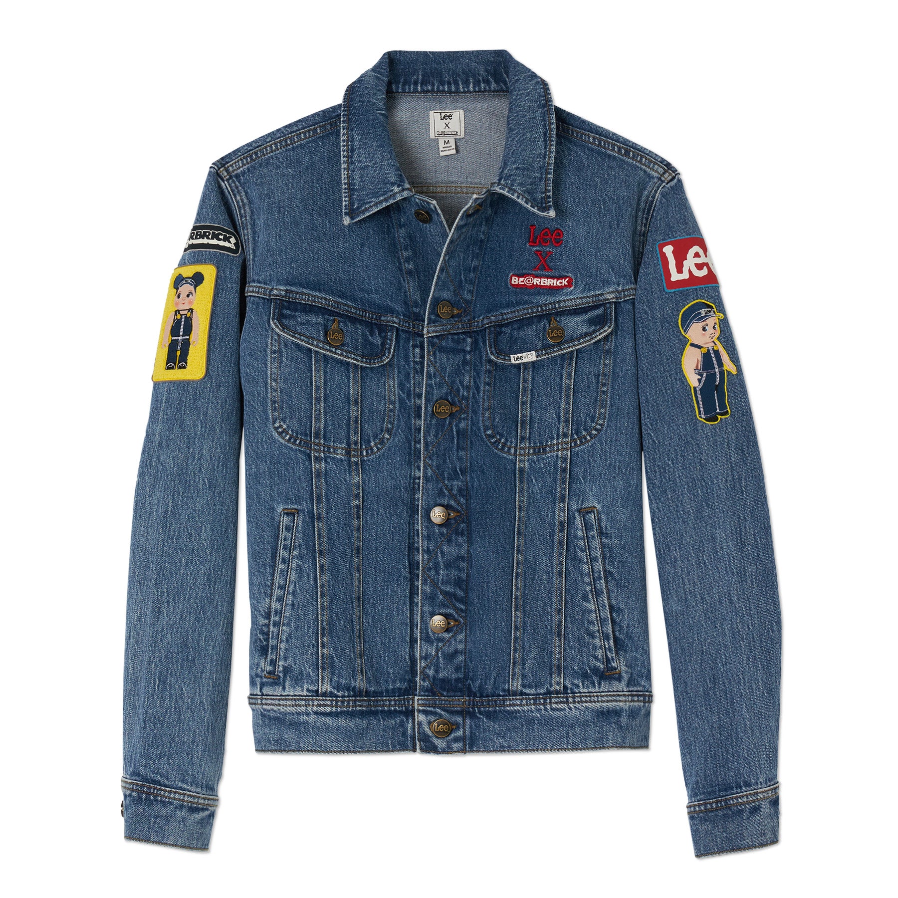 Lee x BE@RBRICK Denim Jacket with Patches (Denim Blue) – CNCPTS