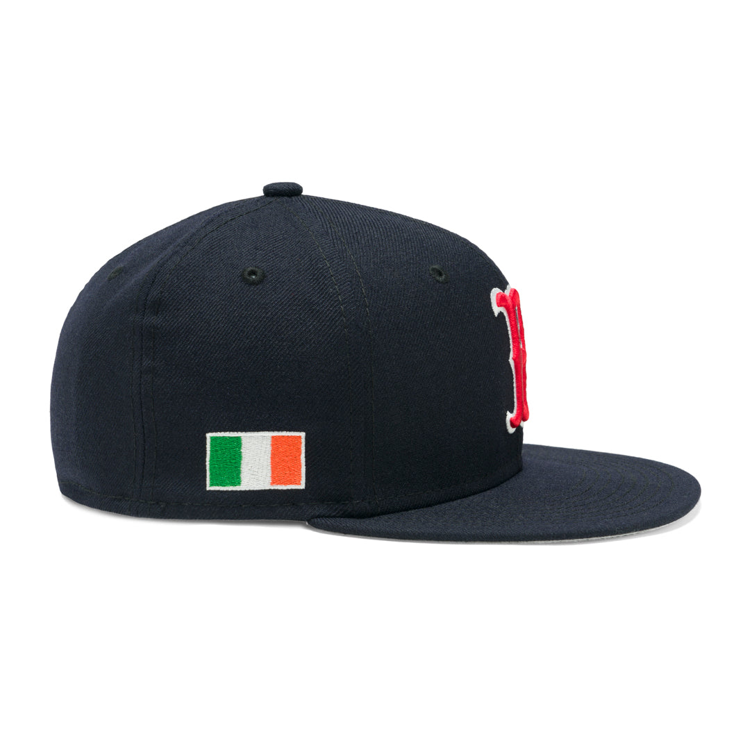 Concepts x New Era 59FIFTY Boston Red Sox Ireland Flag Fitted Hat(Navy) 7 7/8