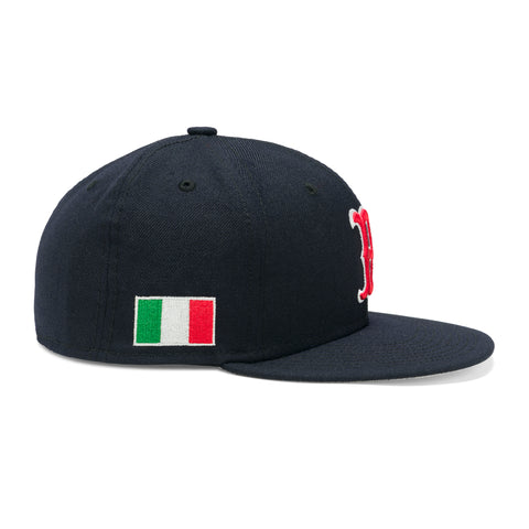 Concepts x New Era 59Fifty Boston Red Sox Italy Flag Fitted Hat (Navy)