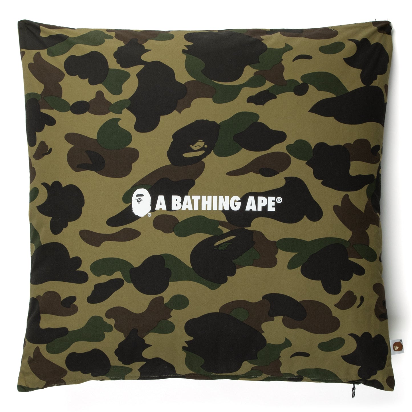 Green Bape Arm Square Pillowcase Cushion Cover cute Zipper Home