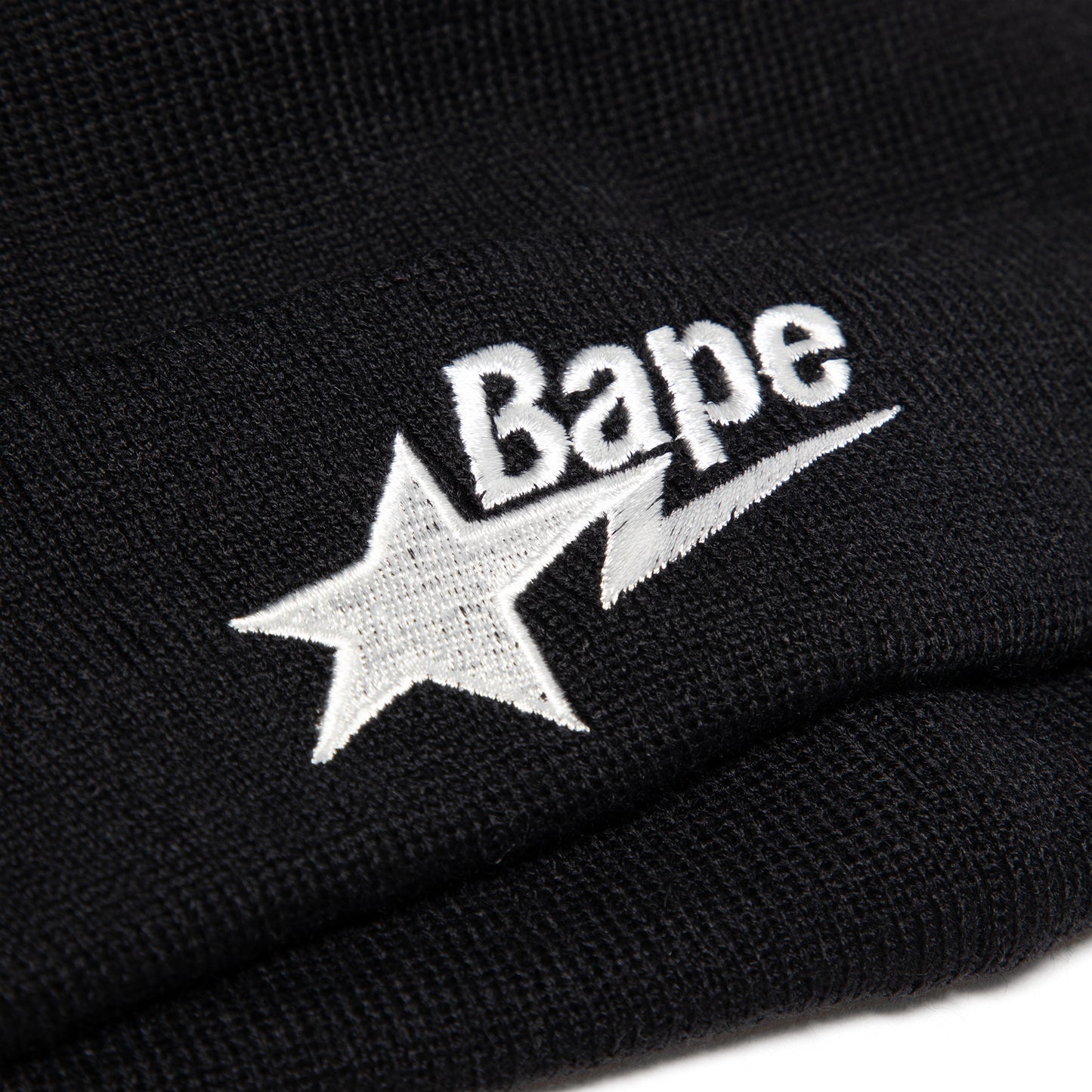 A Bathing Ape Bape Sta Knit Cap (Black)