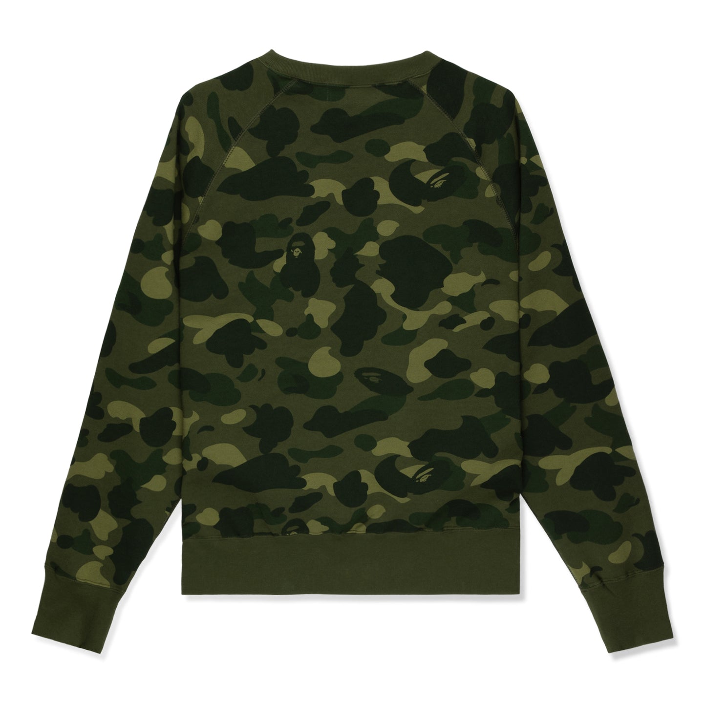 A Bathing Ape Color Camo Crystal Stone Relaxed Fit Crewneck (Green)