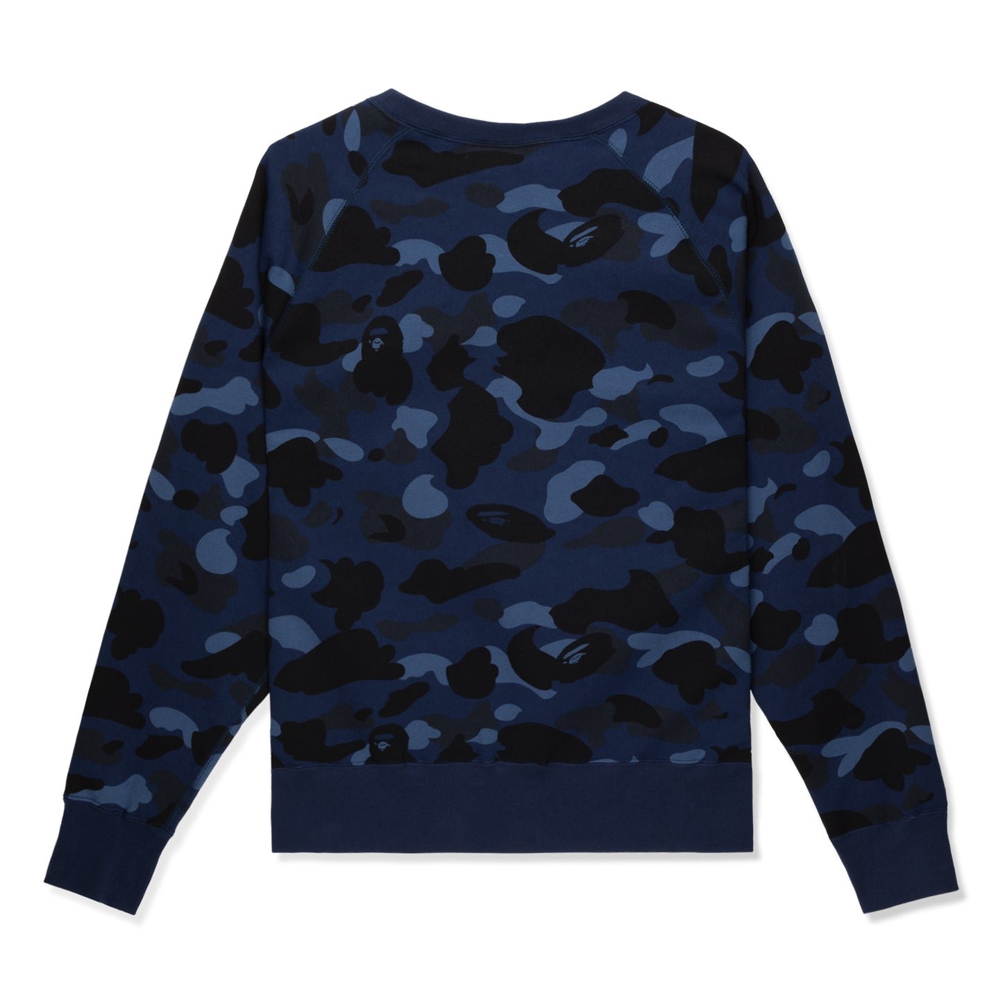 A Bathing Ape Color Camo Crystal Stone Relaxed Fit Crewneck (Navy)