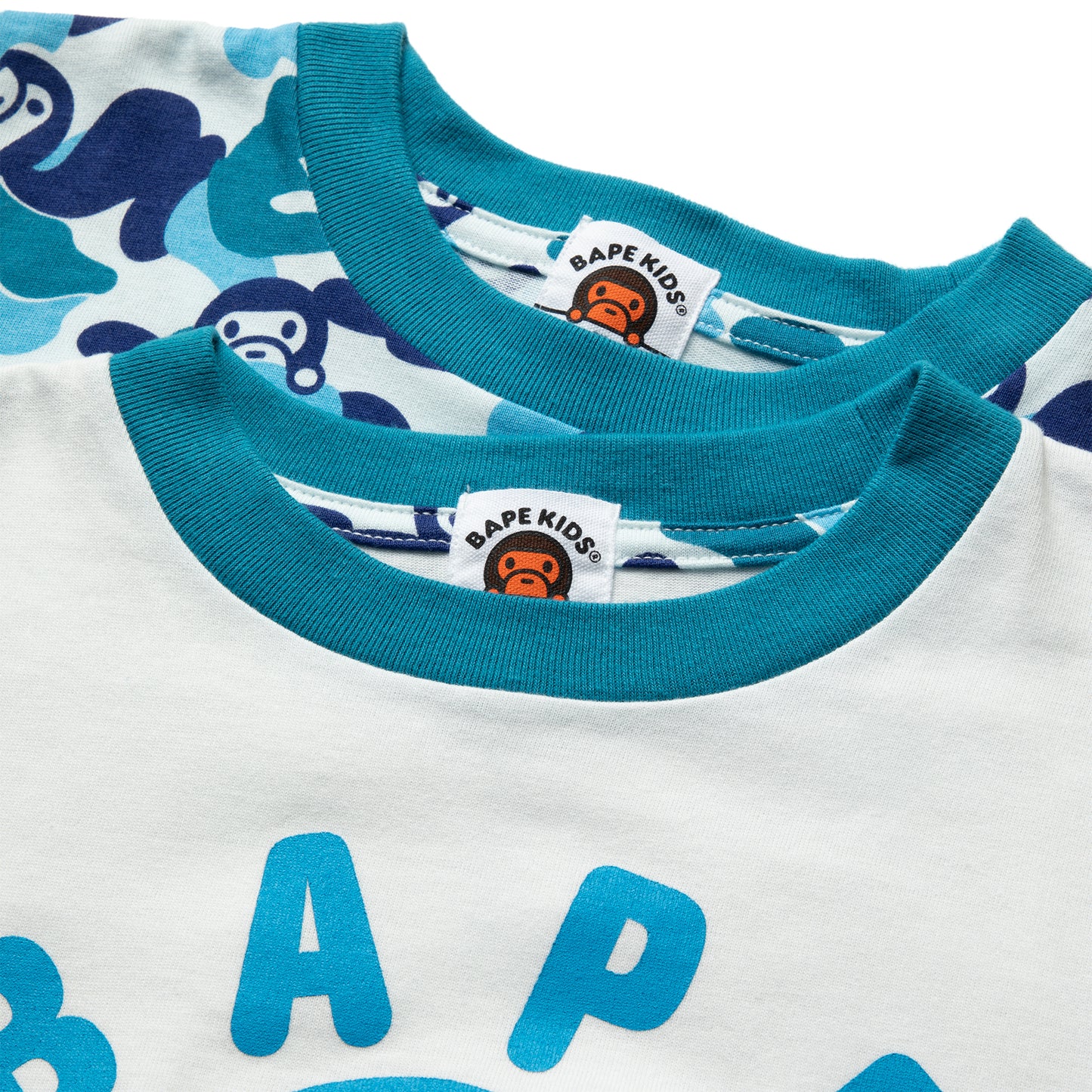 A Bathing Ape Kids ABC Milo Ape Head Gift Set (Blue)
