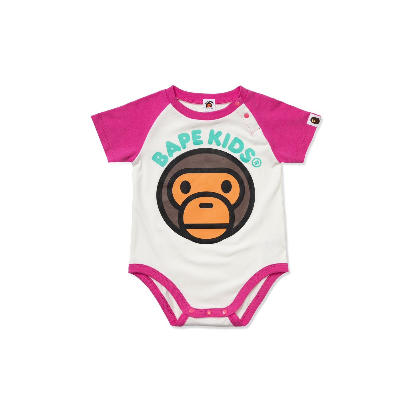 A Bathing Ape Kids Baby Milo Bodysuit (White)