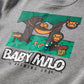 A Bathing Ape Kids Baby Milo Camp Hammock Crewneck (Gray)