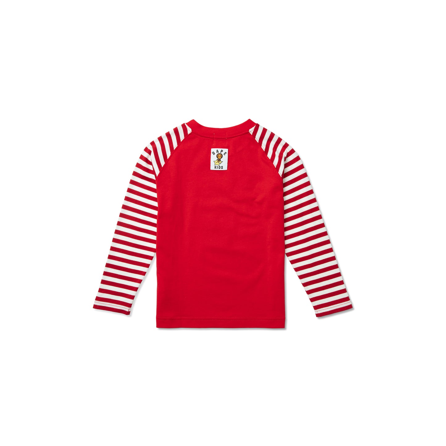 Baby Milo Cotton Jersey Sweatshirt in Red - BAPE Kids