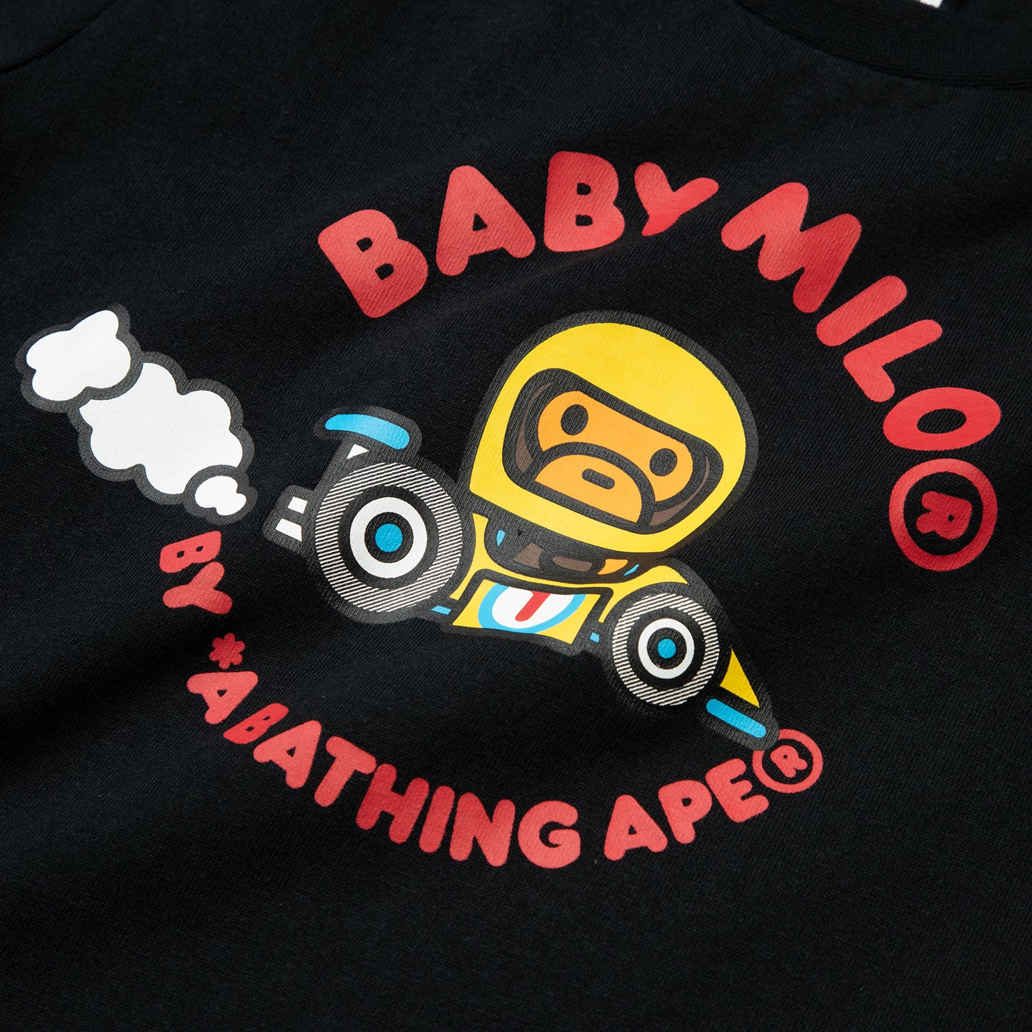 A Bathing Ape Kids Baby Milo Racing Tee #2 (Black)
