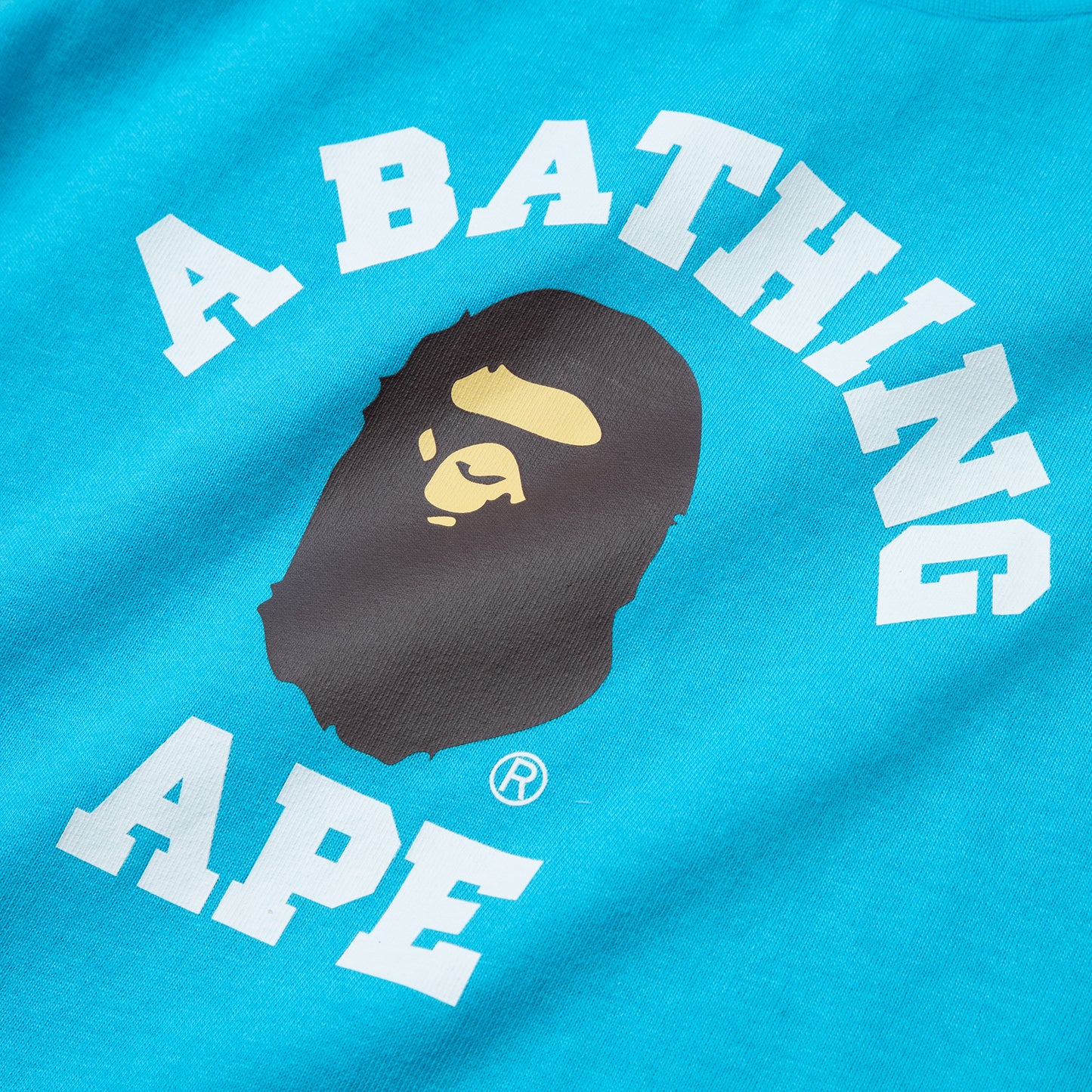 A Bathing Ape Kids Mirror College Tee (Sax)