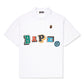 A Bathing Ape Multi Fonts Relaxed Fit Polo (White)