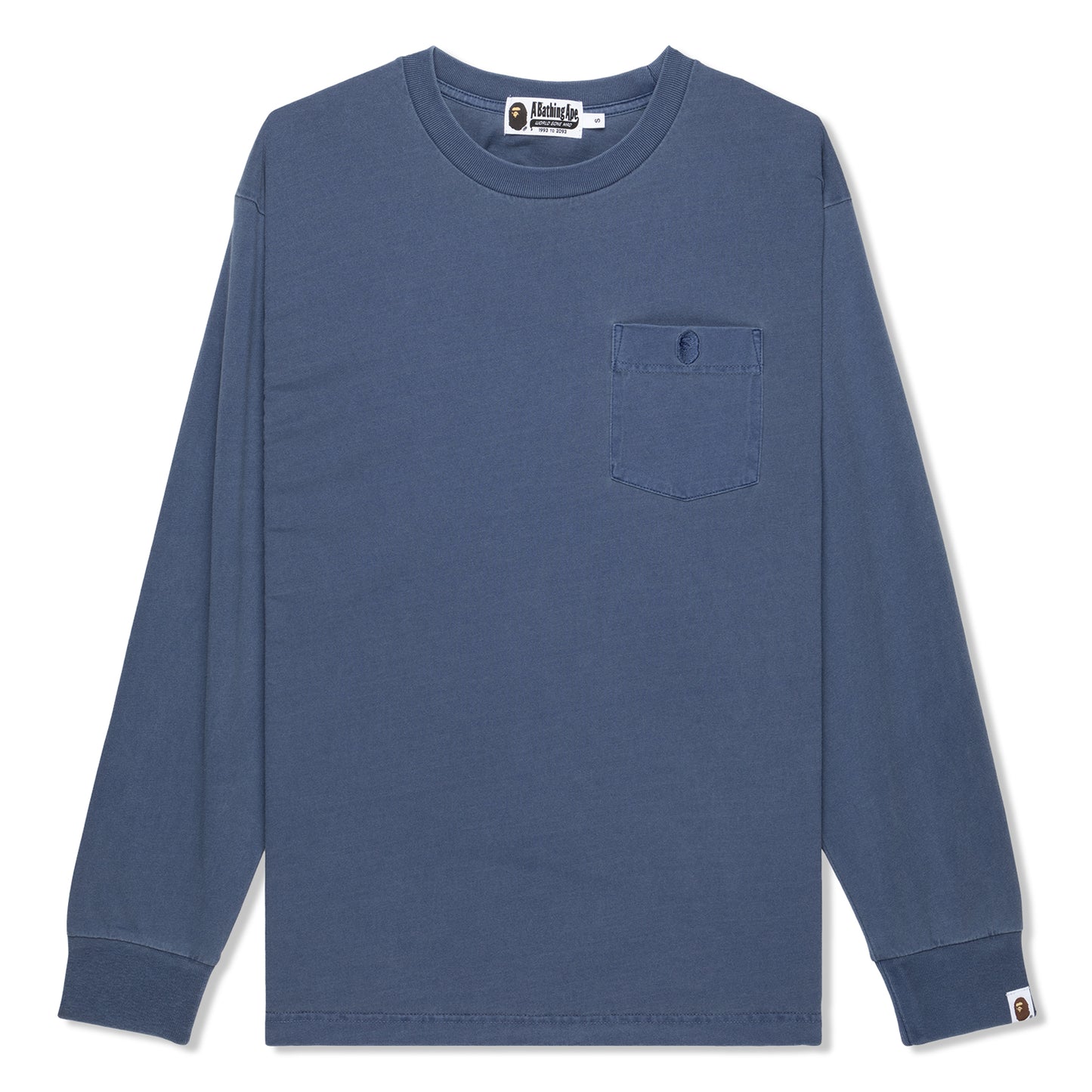 A Bathing Ape Overdye One Point Pocket Relaxed Fit Long Sleeve (Navy)