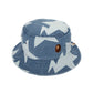 A Bathing Ape STA Pattern Denim Bukcet Hat (Indigo)
