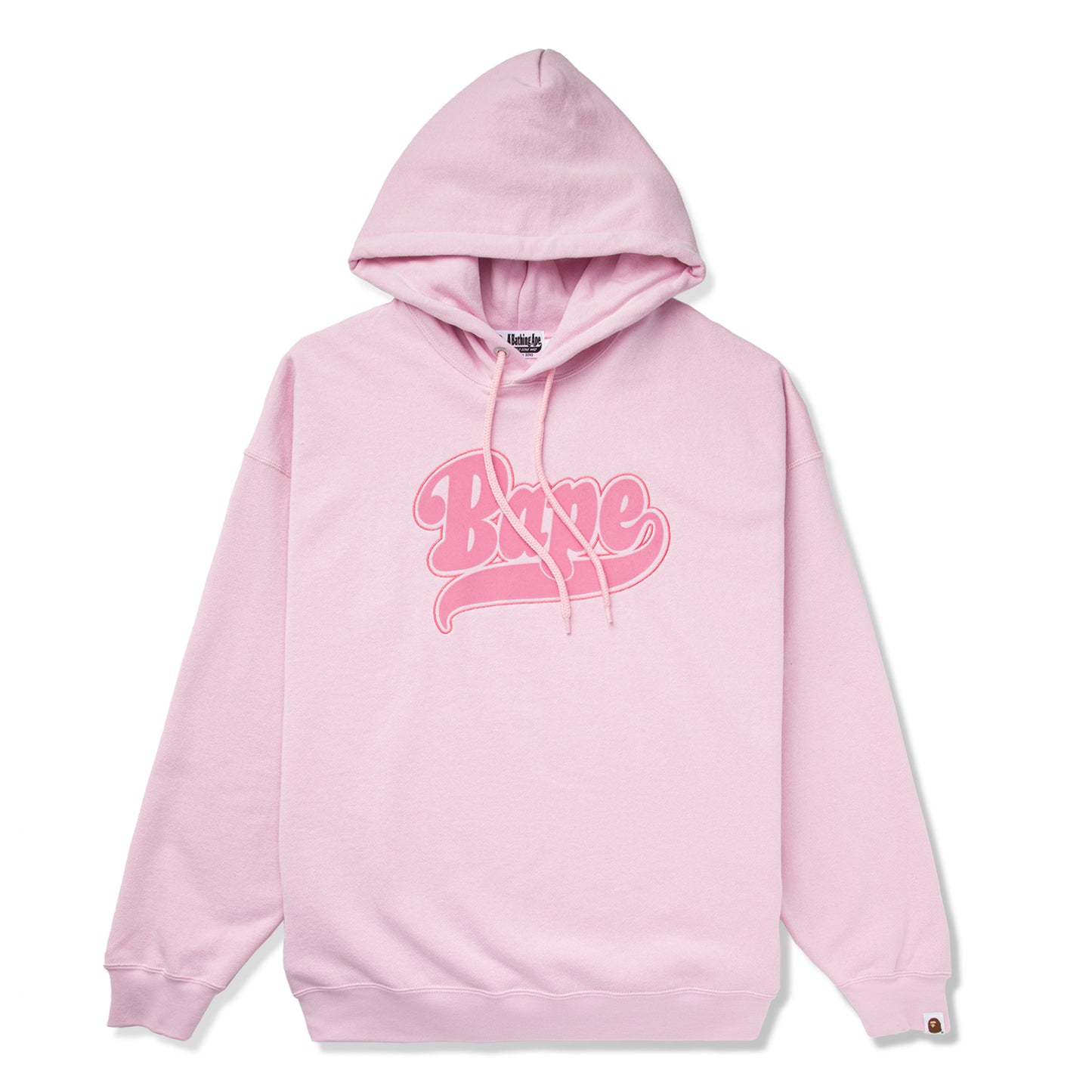 A Bathing Ape Womens Oversized Pullover Hoodie (Pink)