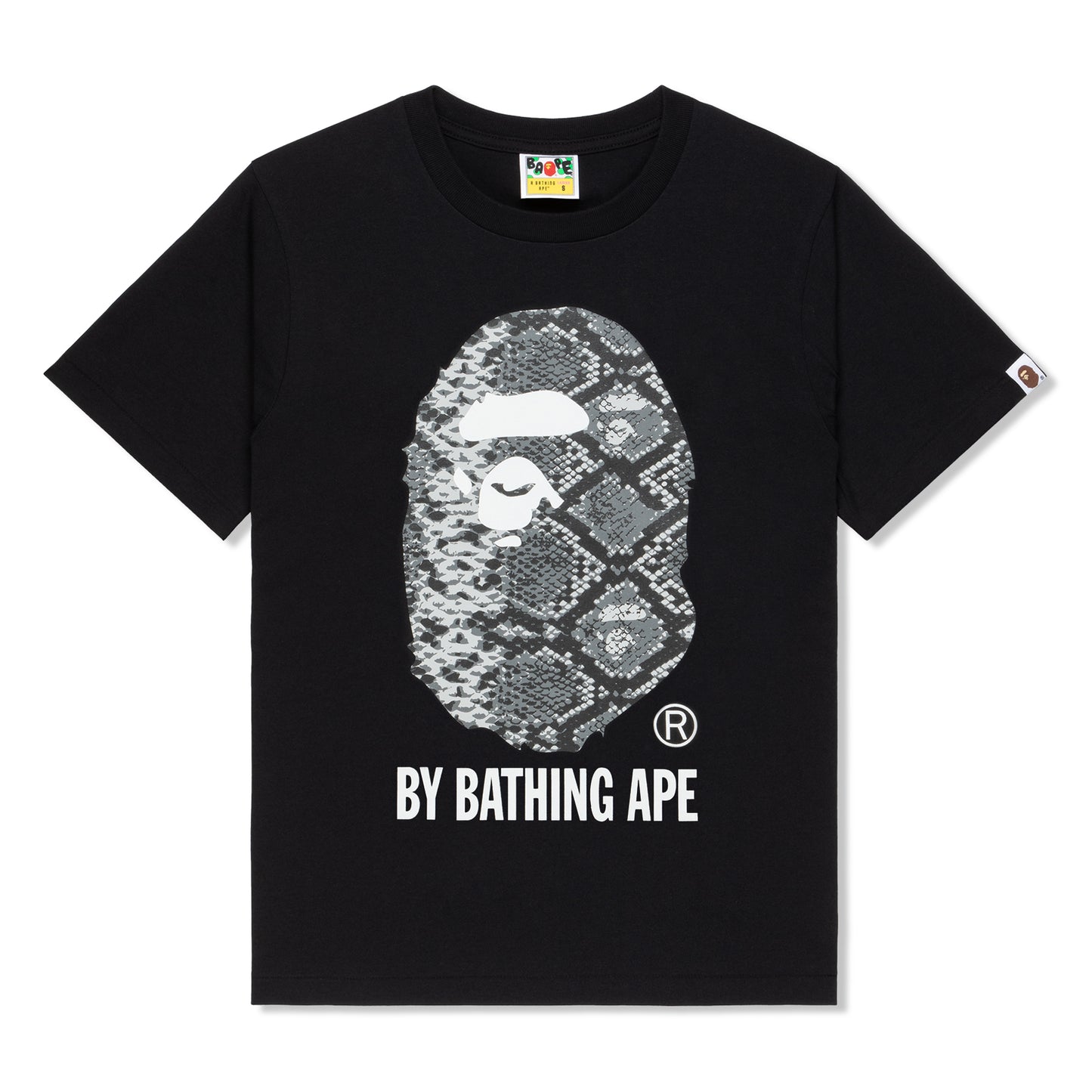 A Bathing Ape Womens Bape Snake by Bathing Ape Tee (Black/Grey)