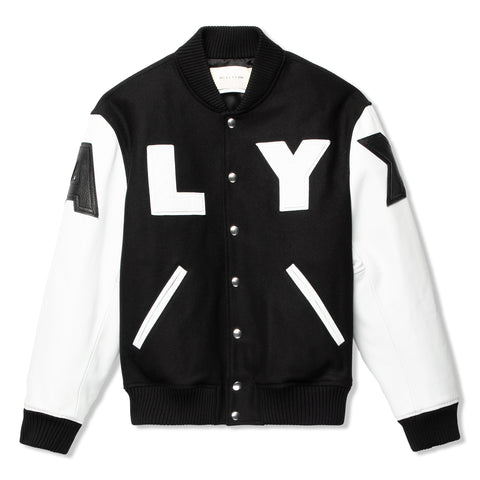 ALYX Felt + Leather Varsity (Black/White)