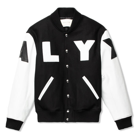 1017 ALYX 9SM Felt + Leather Varsity (Black/White)