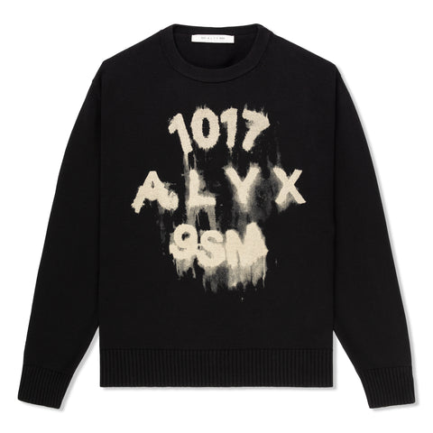 ALYX Treated Logo Crewneck Sweater (Black)