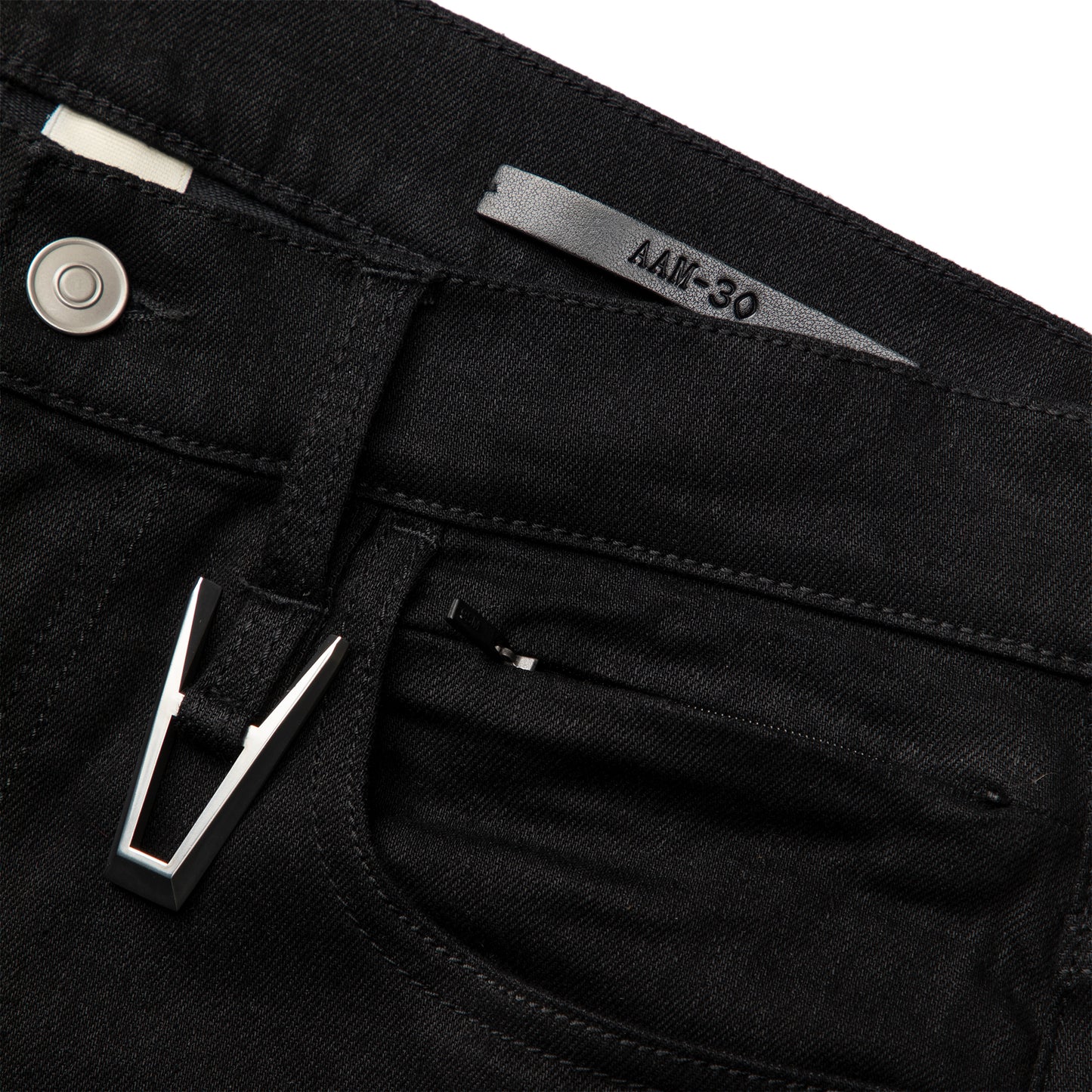 1017 ALYX 9SM True Black 6 Pocket Jean with a Ring (Black)
