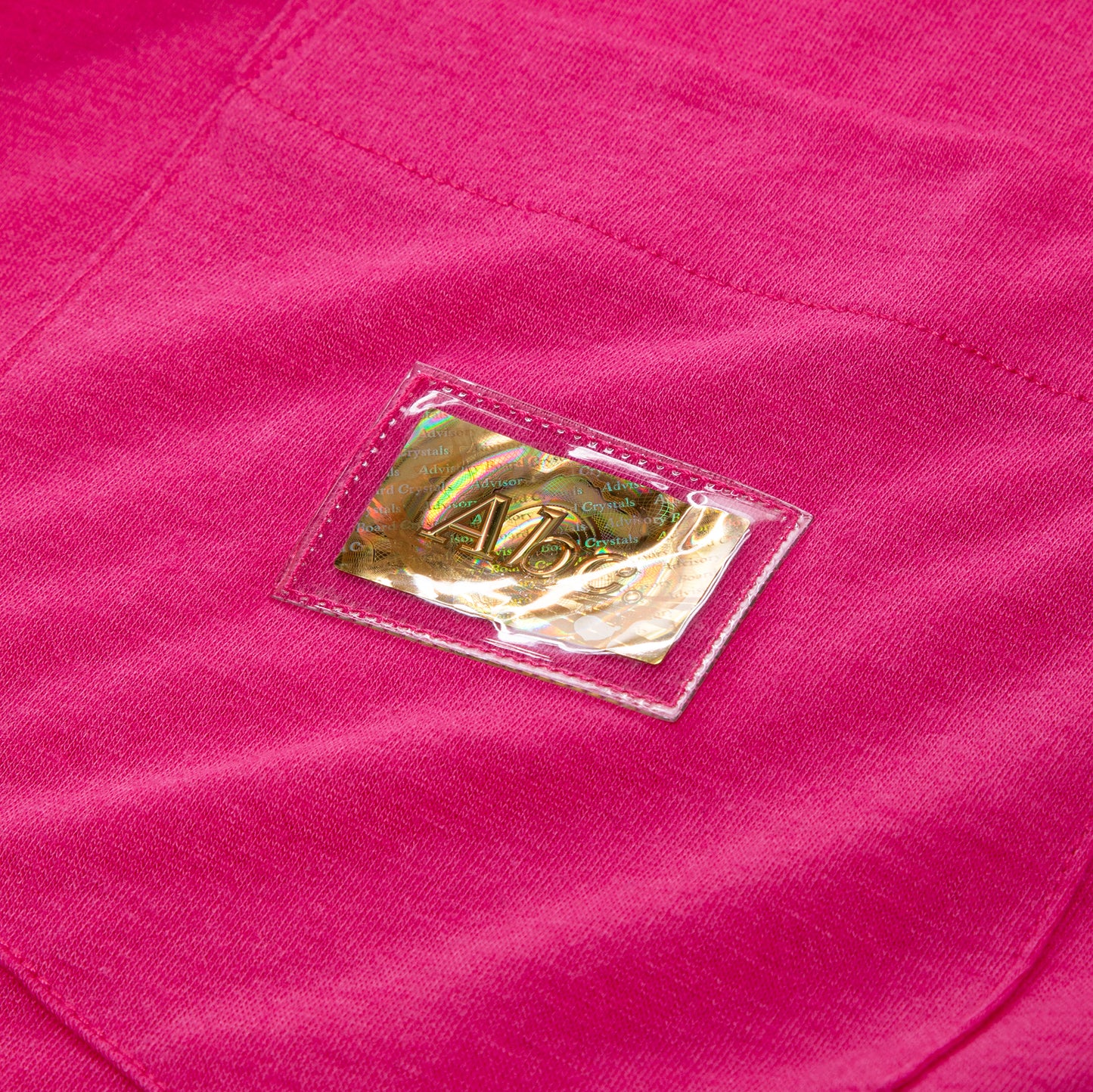 Advisory Board Crystals Abc. 123. Lightweight Short Sleeve Pocket Tee (Pink)