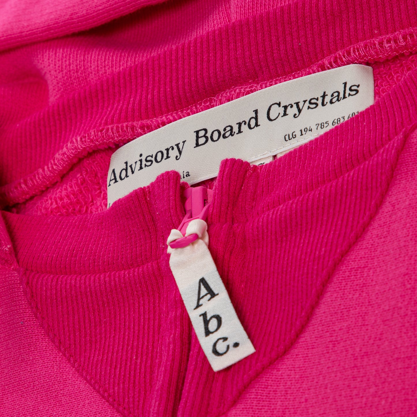 Advisory Board Crystals Abc. 123. Tri-Tone Zip UP Hoodie (Pink)