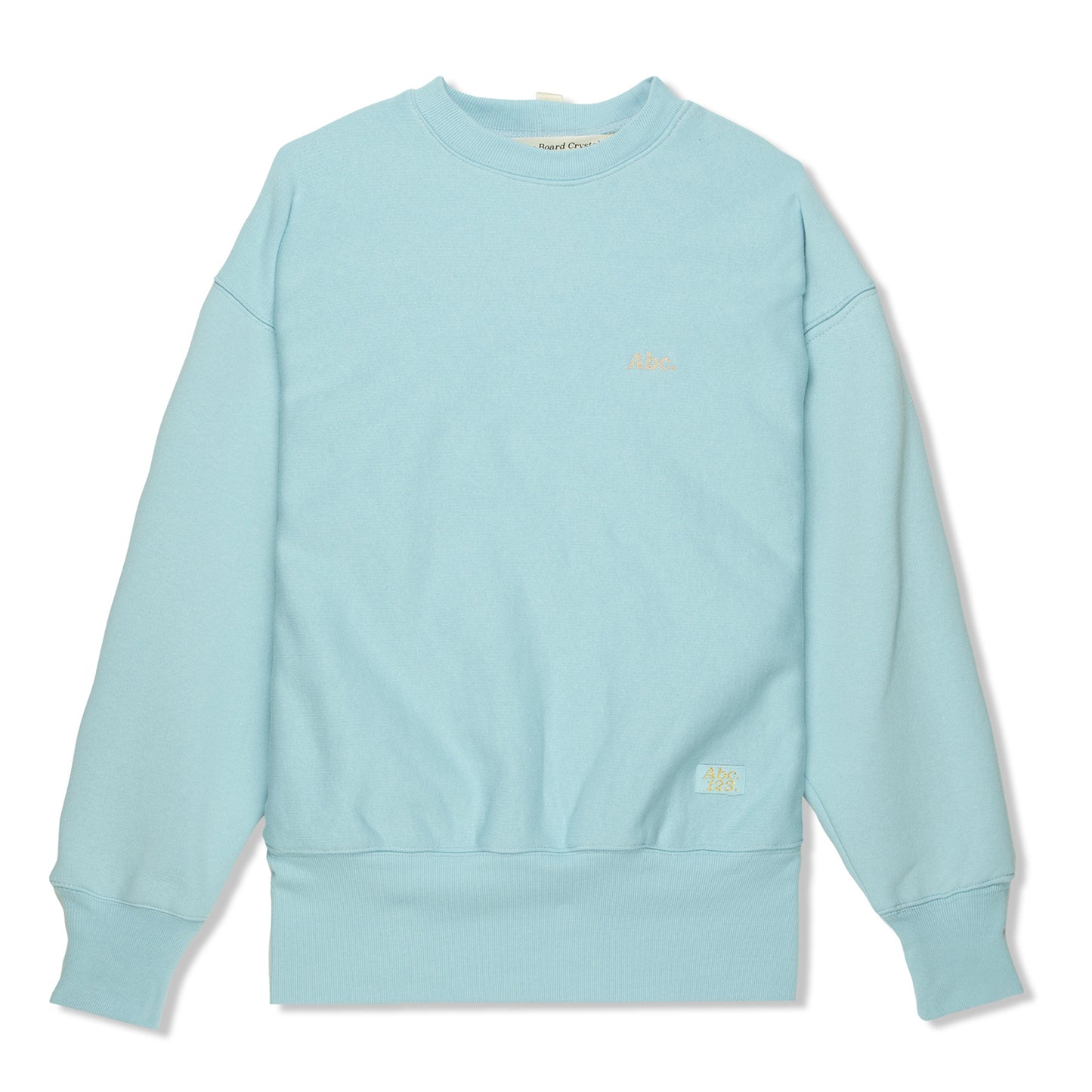 Advisory Board Crystals Abc. 123. Fleece Crewneck with Waffle Thermal (angelite blue)